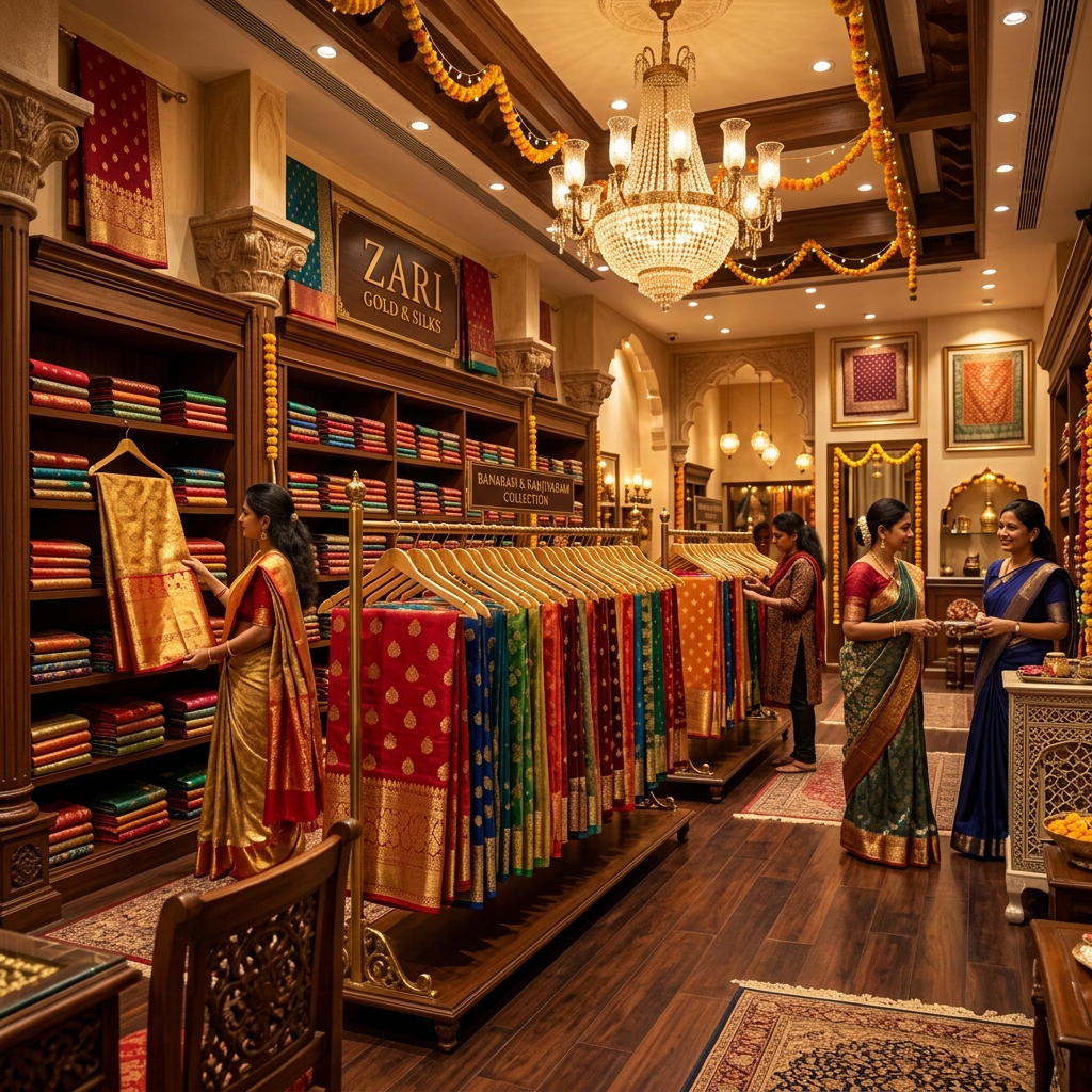 Balaji Vastra Bhandar store interior